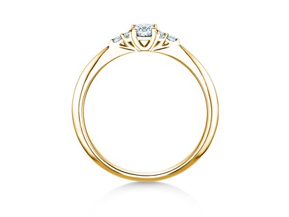 Verlovingsring Vivid Diamond in 14K geelgoud met Lab-grown diamanten 0,31ct E/VS