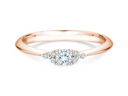 Verlovingsring Vivid Diamond in 9K roségoud met diamanten 0,31ct