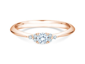 Verlovingsring Vivid Diamond in 9K roségoud met diamanten 0,31ct