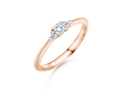 Verlovingsring Vivid Diamond in 9K roségoud met diamanten 0,21ct G/SI
