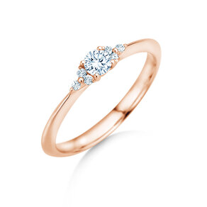 Verlovingsring Vivid Diamond in 9K roségoud met diamanten 0,21ct G/SI