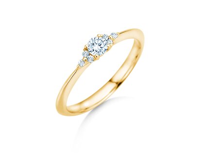 Verlovingsring Vivid Diamond in 18K geelgoud met diamanten 0,21ct G/SI