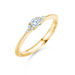 Verlovingsring Vivid Diamond in 18K geelgoud met diamanten 0,21ct G/SI