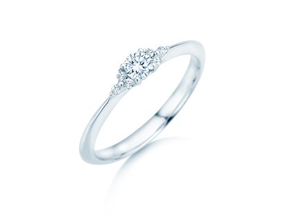 Verlovingsring Vivid Diamond in 9K witgoud met diamanten 0,21ct G/SI