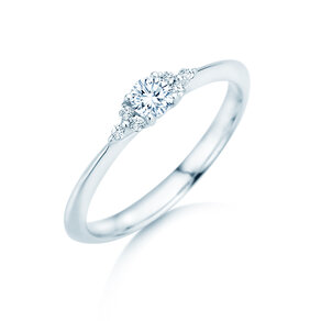 Verlovingsring Vivid Diamond in 9K witgoud met diamanten 0,21ct G/SI
