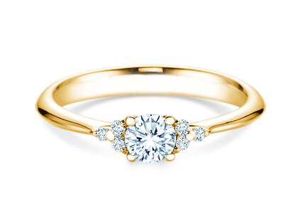 Verlovingsring Vivid Diamond in 18K geelgoud met diamanten 0,43ct G/SI