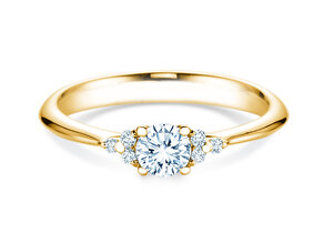 Verlovingsring Vivid Diamond in 18K geelgoud met diamanten 0,43ct G/SI
