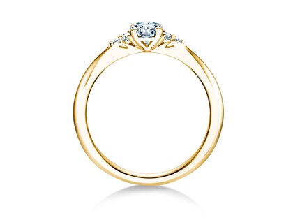Verlovingsring Vivid Diamond in 18K geelgoud met diamanten 0,43ct G/SI