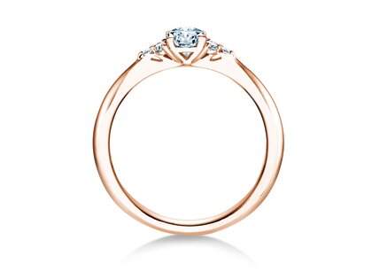 Verlovingsring Vivid Diamond in 18K roségoud met diamanten 0,43ct G/SI