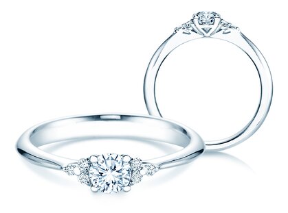 Verlovingsring Vivid Diamond in 14K witgoud met diamanten 0,43ct G/SI