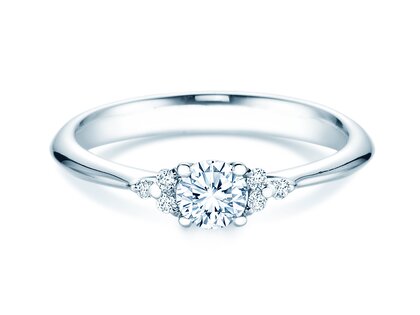 Verlovingsring Vivid Diamond in 18K witgoud met diamanten 0,43ct G/SI