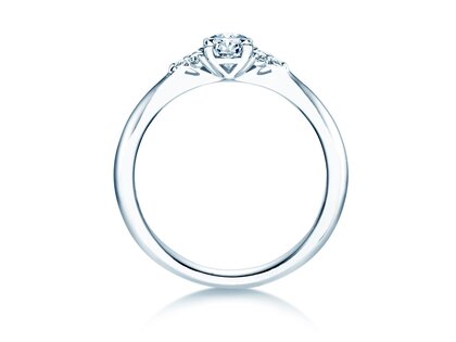 Verlovingsring Vivid Diamond in 18K witgoud met diamanten 0,43ct G/SI