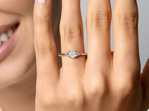 Verlovingsring Vivid Diamond in 18K witgoud met diamanten 0,43ct G/SI