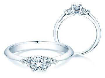 Verlovingsring Vivid Diamond in witgoud