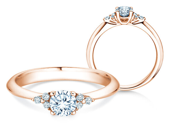 Verlovingsring Vivid Diamond in 18K roségoud met Lab-grown diamanten 0,59ct E/VS
