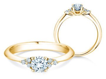Verlovingsring Vivid Diamond in geelgoud