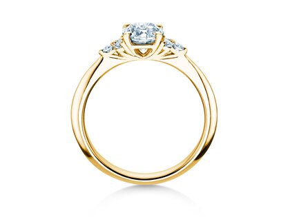 Verlovingsring Vivid Diamond in 9K geelgoud met diamanten 1,18ct G/SI