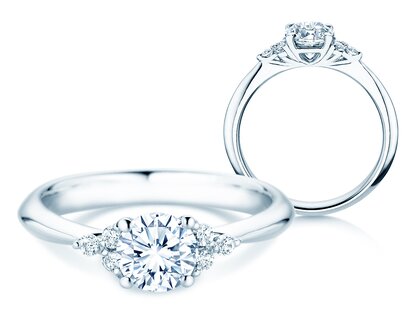 Verlovingsring Vivid Diamond in 9K witgoud met diamanten 1,18ct G/SI