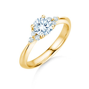 Verlovingsring Vivid Diamond in 9K geelgoud met diamanten 1,18ct G/SI