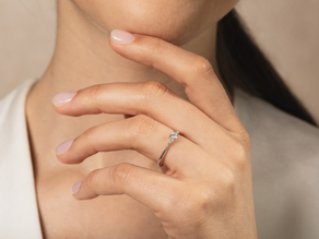 Verlovingsring Vivid Diamond in 14K geelgoud met Lab-grown diamanten 0,31ct E/VS