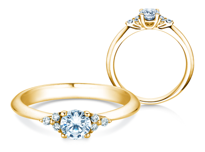 Verlovingsring Vivid Diamond in geelgoud