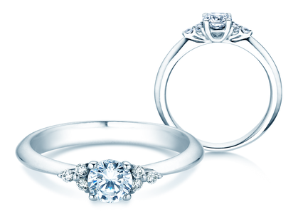 Verlovingsring Vivid Diamond in witgoud