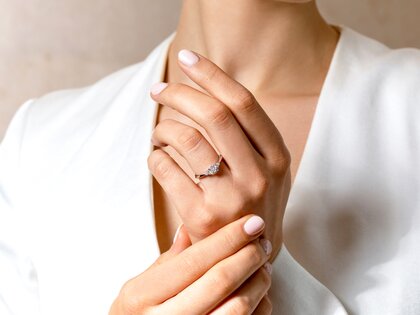Verlovingsring Vivid Diamond in 18K witgoud met diamanten 0,59ct G/SI