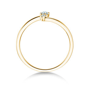 Verlovingsring You & Me Classic in 14K geelgoud met diamanten 0,065ct G/SI