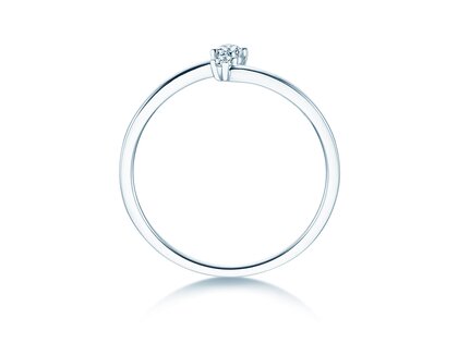 Verlovingsring You & Me Classic in 14K witgoud met diamanten 0,065ct G/SI