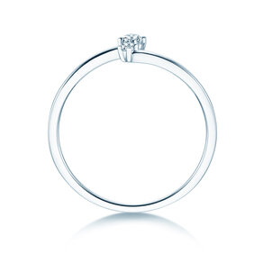 Verlovingsring You & Me Classic in 14K witgoud met diamanten 0,065ct G/SI