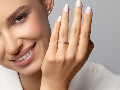 Verlovingsring You & Me Modern in 14K geelgoud met diamanten 0,07ct G/SI