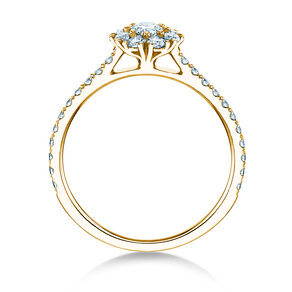 Verlovingsring Bloom Pavé in 14K geelgoud met diamanten 0,70ct G/SI