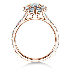 Verlovingsring Bloom Pavé in roségoud