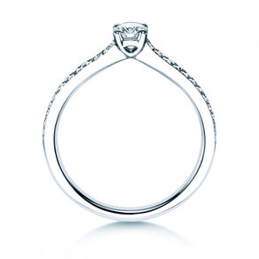 Verlovingsring Claire Petite in 18K witgoud met diamanten 0,50ct G/SI