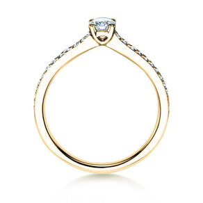 Verlovingsring Claire Petite in 18K geelgoud met diamanten 0,50ct G/SI