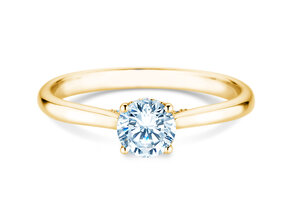 Verlovingsring Classic 4 Hidden Halo in 14K geelgoud met Lab-grown diamanten 0,57ct E/VS