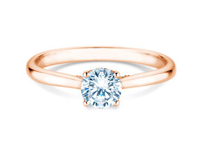 Verlovingsring Classic 4 Hidden Halo in 18K roségoud met Lab-grown diamanten 0,57ct E/VS