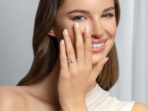 Verlovingsring Classic 4 Pavé in 14K geelgoud met diamanten 0,77ct G/SI