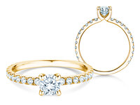 Verlovingsring Classic 4 Pavé