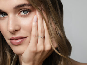 Verlovingsring Classic Pavé in 14K witgoud met diamanten 0,20ct G/SI