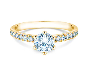 Verlovingsring Classic Pavé in 14K geelgoud met diamanten 1,11ct G/SI