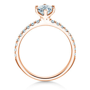 Verlovingsring Classic Pavé in 18K roségoud met diamanten 1,11ct G/SI