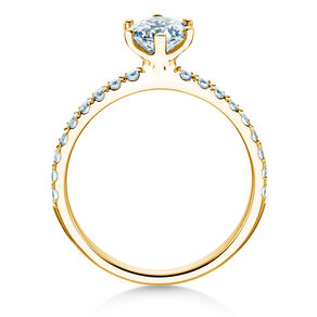 Verlovingsring Classic Pavé in 14K geelgoud met diamanten 1,11ct G/SI
