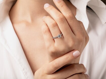 Verlovingsring Classic Pavé in 14K geelgoud met diamanten 1,11ct G/SI