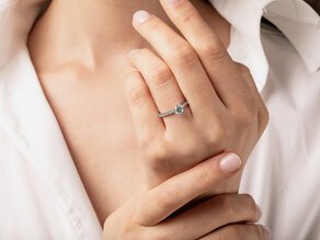 Verlovingsring Classic Pavé in 14K geelgoud met diamanten 1,11ct G/SI