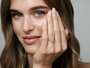 Verlovingsring Classic 4 Pavé in 14K geelgoud met diamanten 1,44ct G/SI