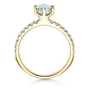 Verlovingsring Classic Pavé in 9K geelgoud met Lab-grown diamanten 1,36ct E/VS