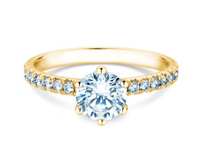 Verlovingsring Classic Pavé in 9K geelgoud met Lab-grown diamanten 1,36ct E/VS