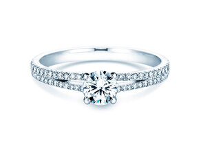 Verlovingsring Dynasty Petite in 18K witgoud met diamanten 0,85ct G/SI