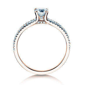 Verlovingsring Dynasty Petite in 18K roségoud met diamanten 0,85ct G/SI